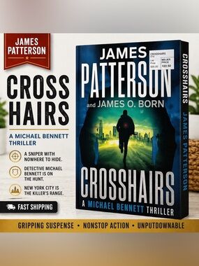 3/$15 James Patterson Crosshairs Hardcover Thriller Crime Suspense Book